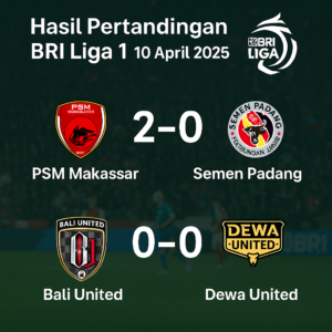 Infografis Laga BRI Liga 1 10 April 2025