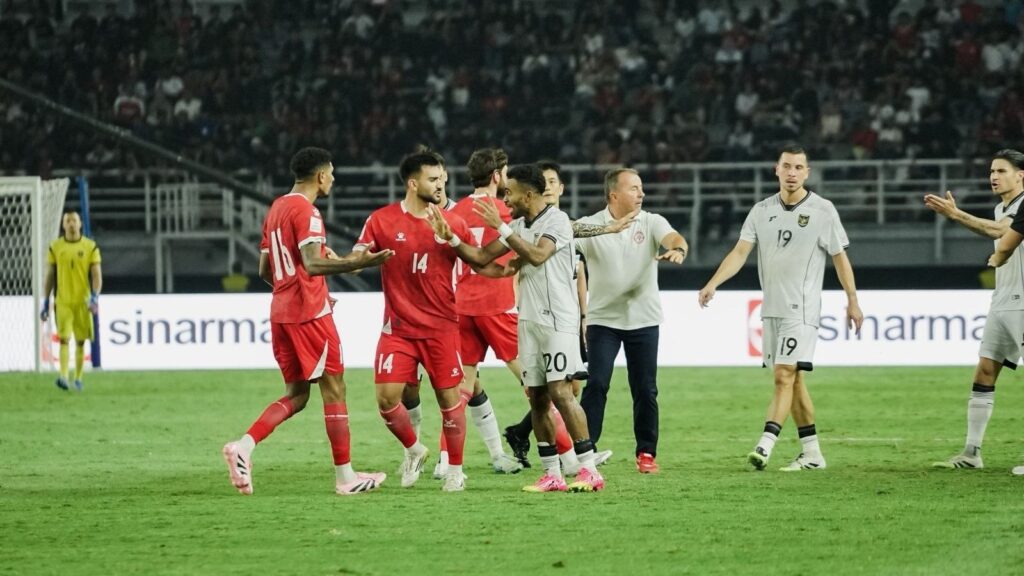 Keributan pemain Indonesia dengan Lebanon